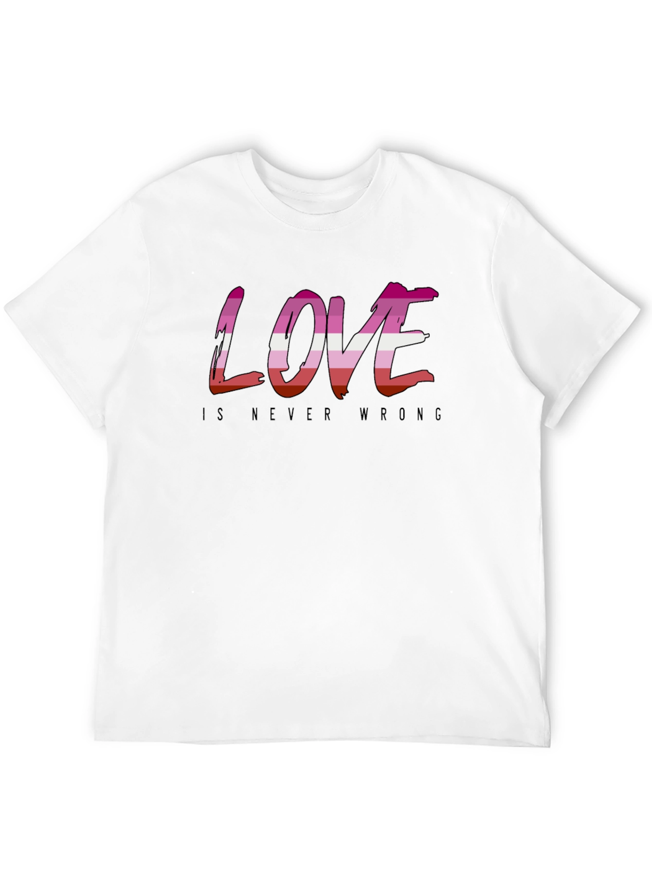 Love is Never Wrong Lesbian Pride T-Shirt
