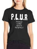 PLUR Peace Love Unity Respect Graphic Tee