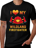 I Love My Wildland Firefighter T-Shirt