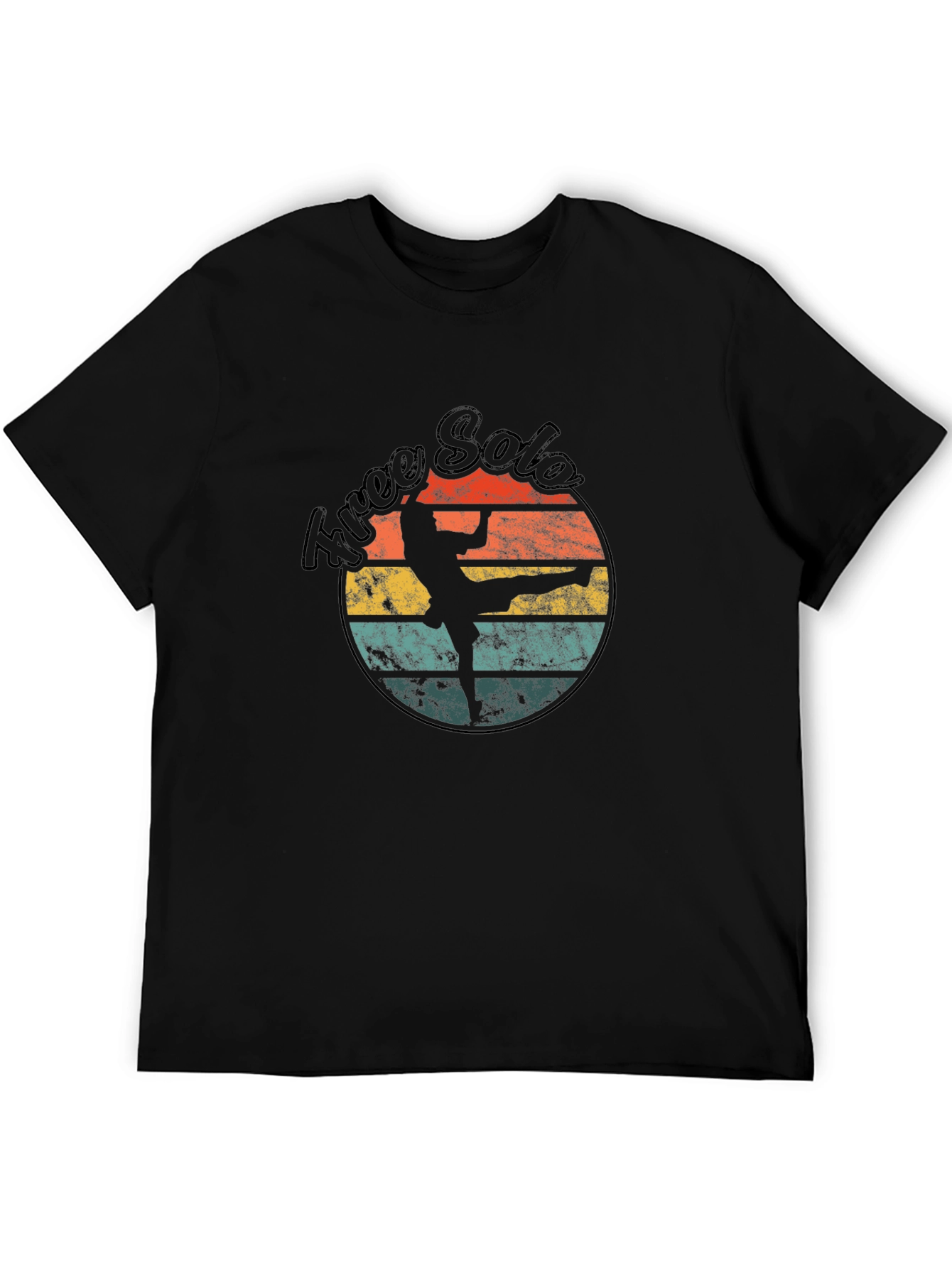 Retro Free Solo T-Shirt - Black Graphic Tee