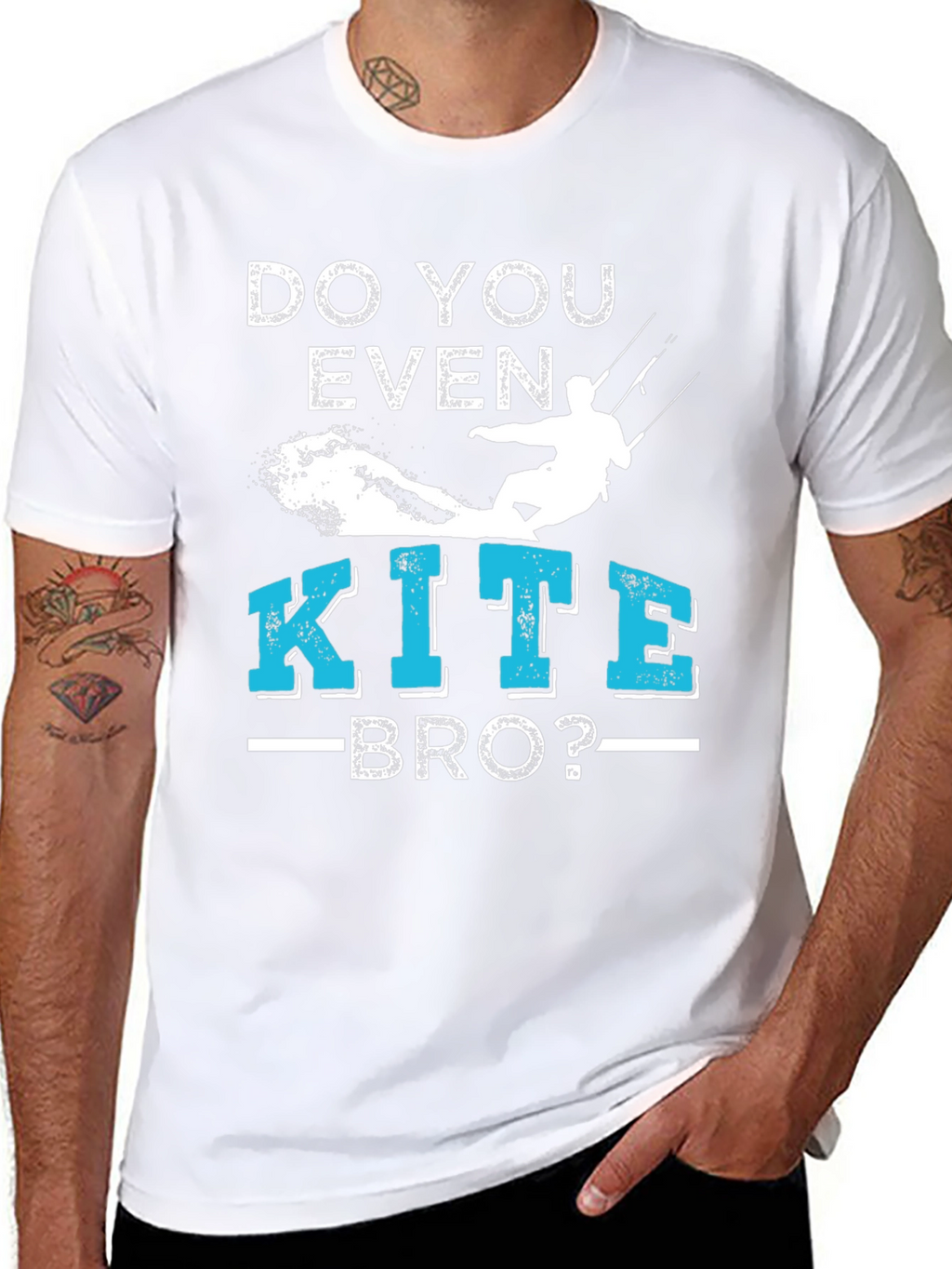 Do You Even Kite Bro? T-Shirt Kitesurfing Tee