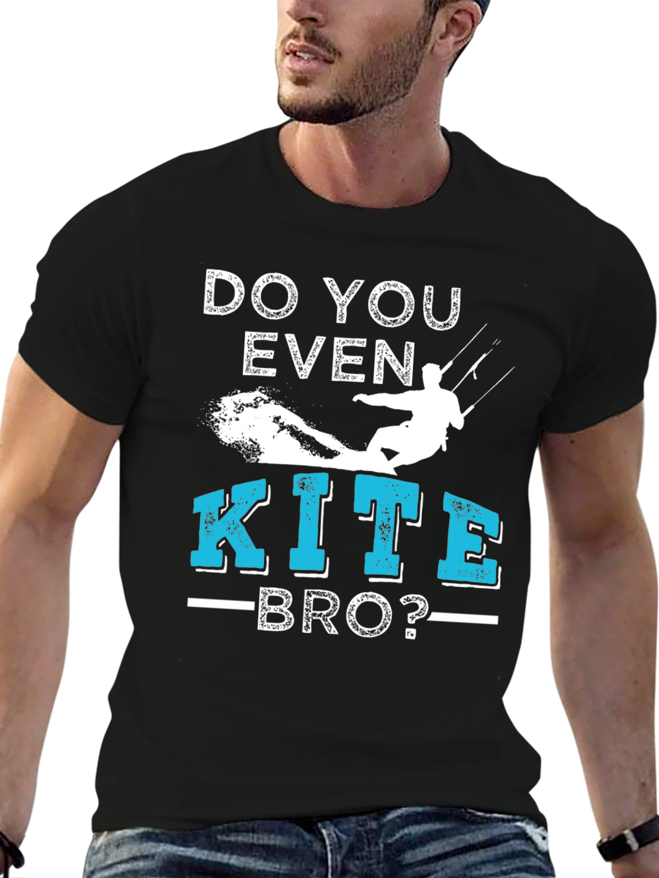 Do You Even Kite Bro? T-Shirt Kitesurfing Tee