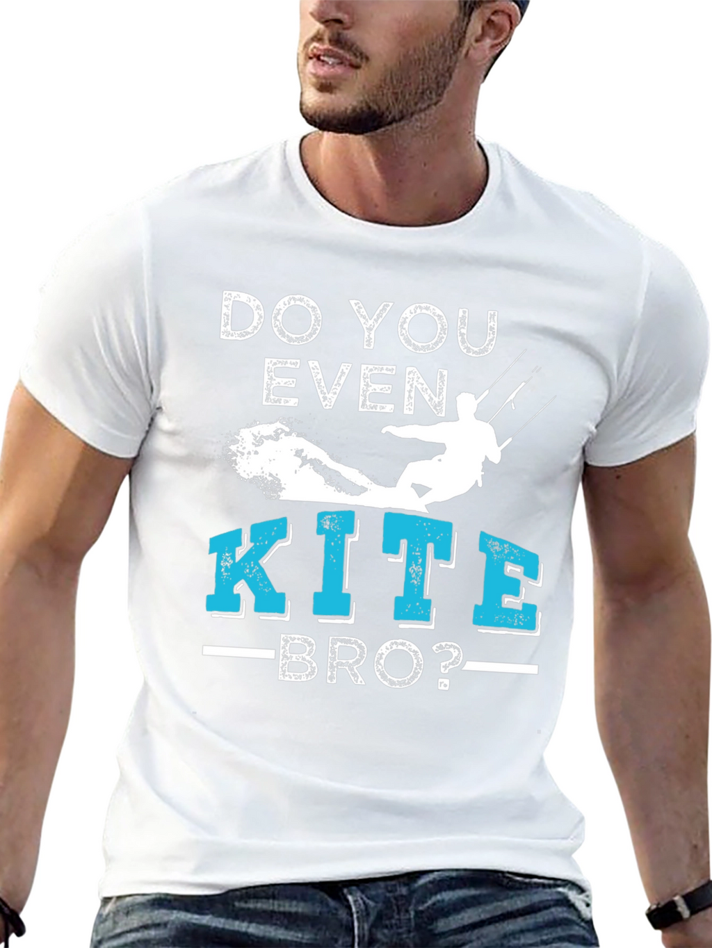 Do You Even Kite Bro? T-Shirt Kitesurfing Tee
