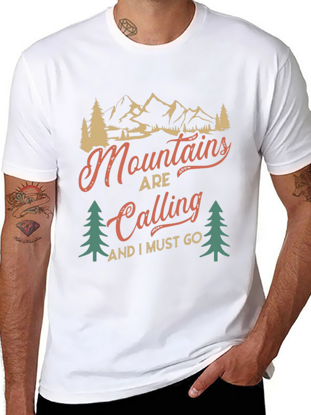 Mountains Are Calling T-Shirt - Adventure Awaits
