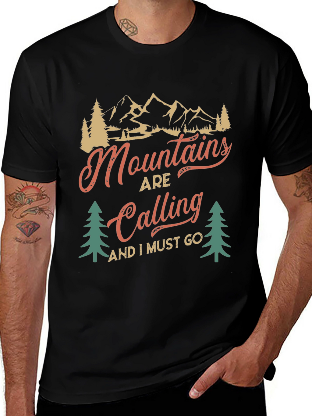 Mountains Are Calling T-Shirt - Adventure Awaits