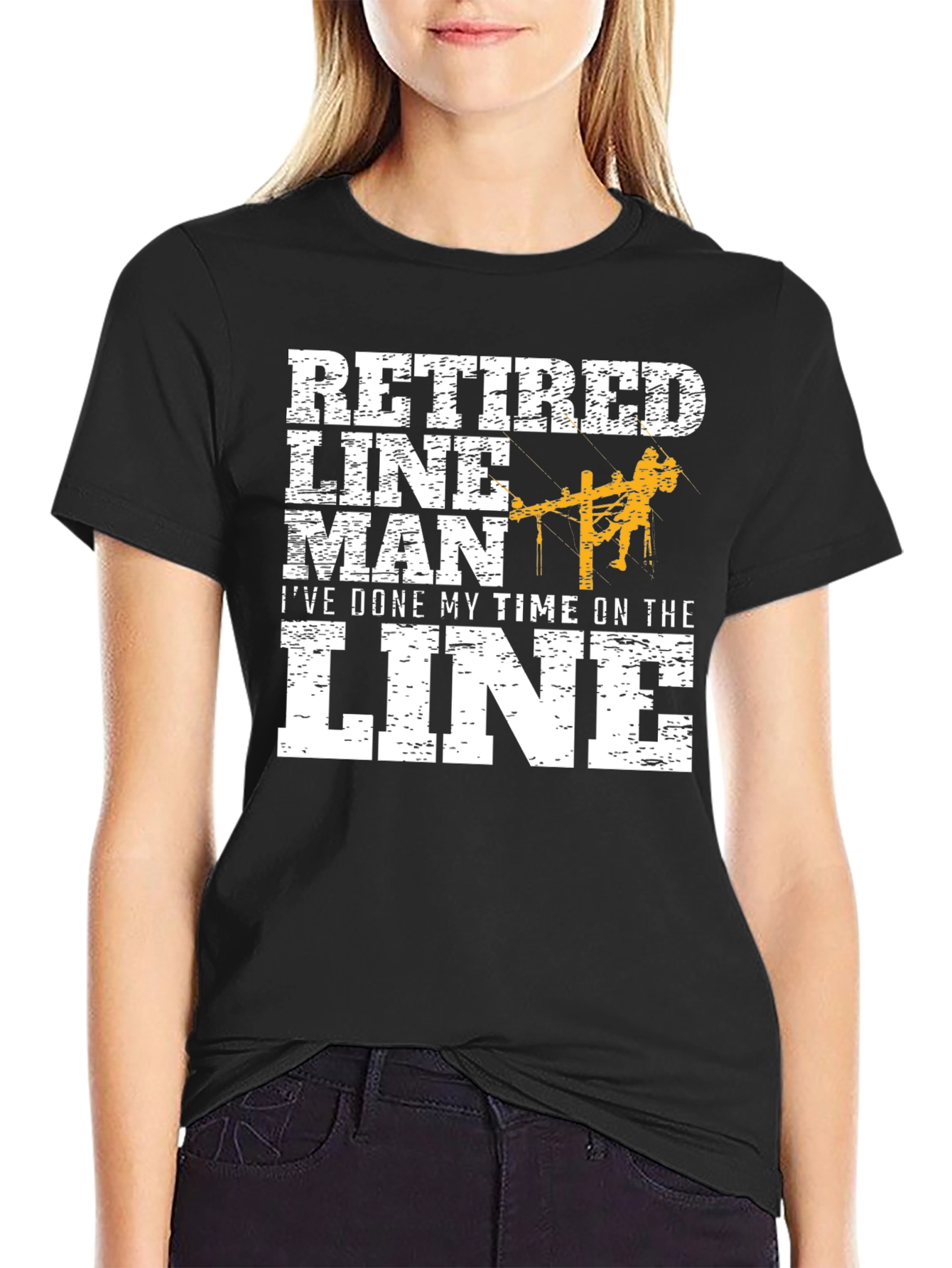 Retired Lineman Graphic Tee - Ive Done My Time