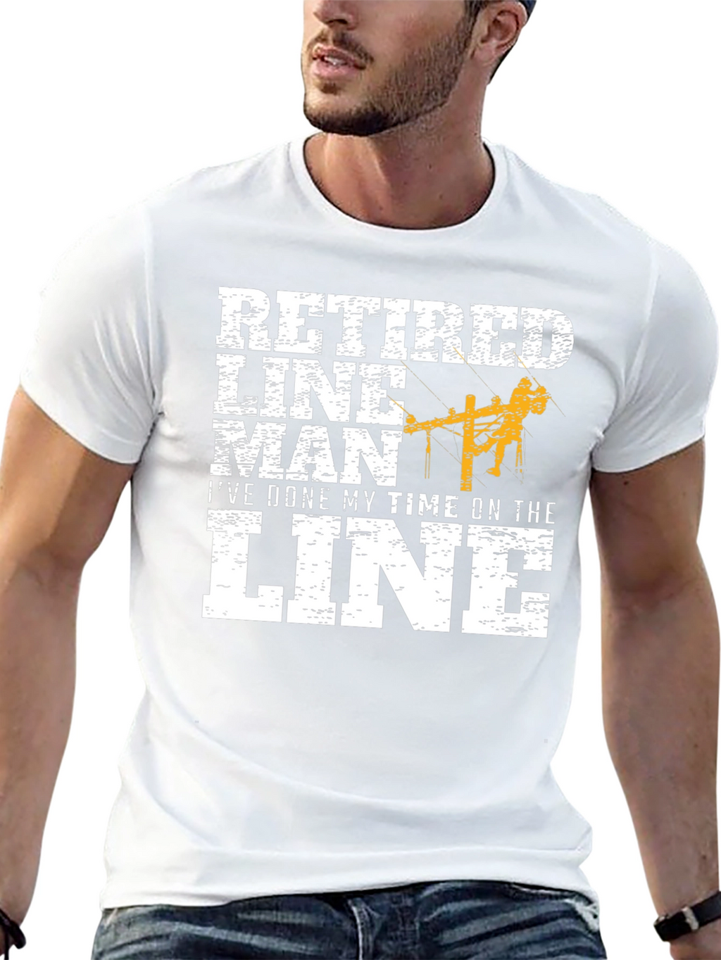 Retired Lineman Graphic Tee - Ive Done My Time