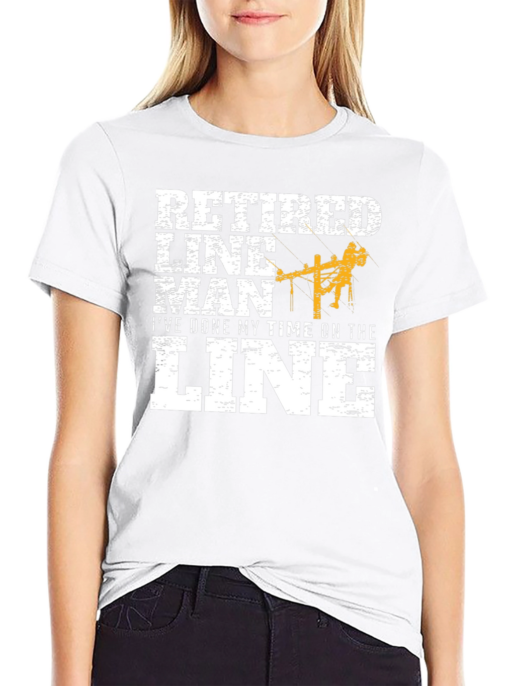 Retired Lineman Graphic Tee - Ive Done My Time