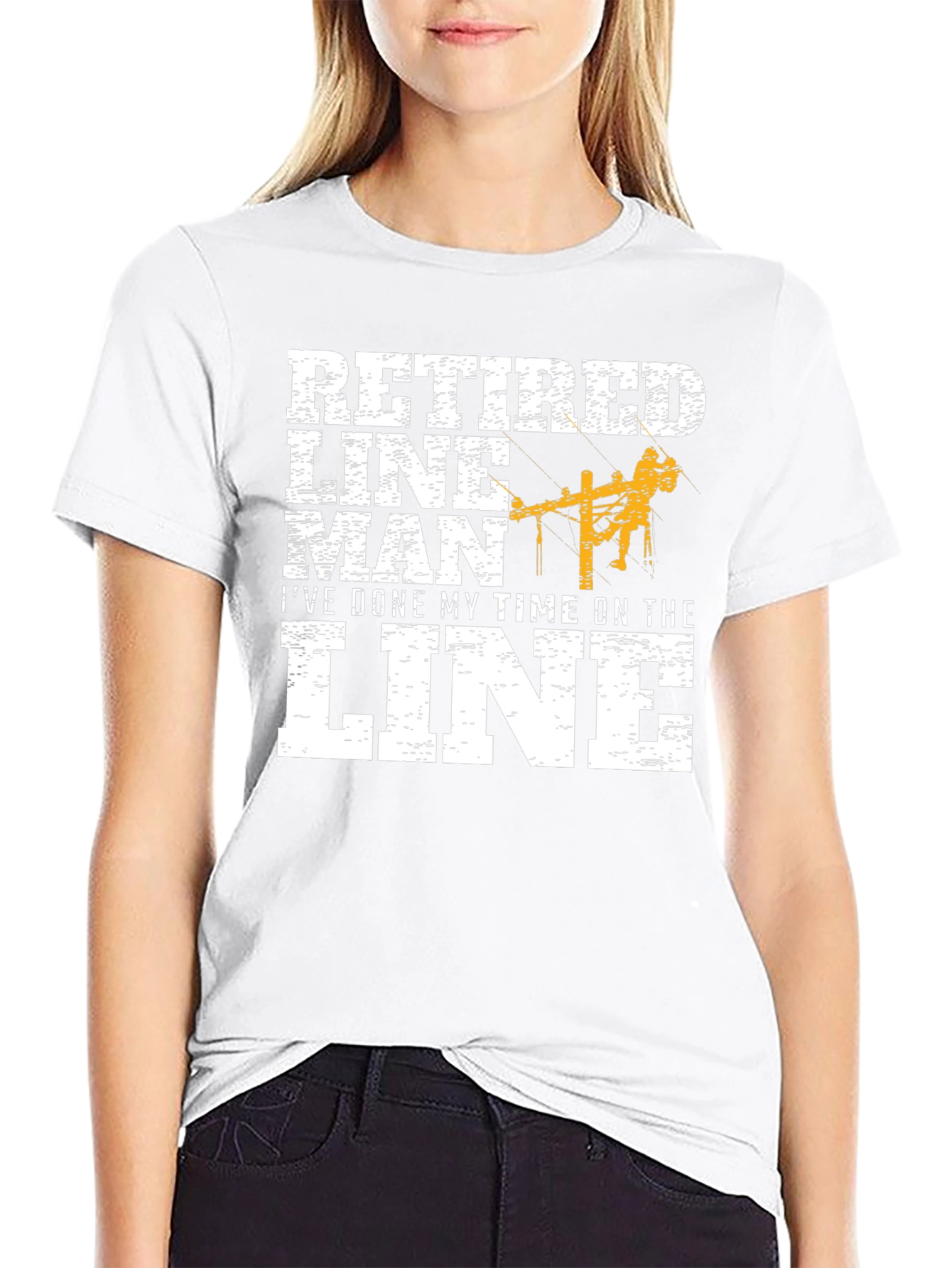 Retired Lineman Graphic Tee - Ive Done My Time