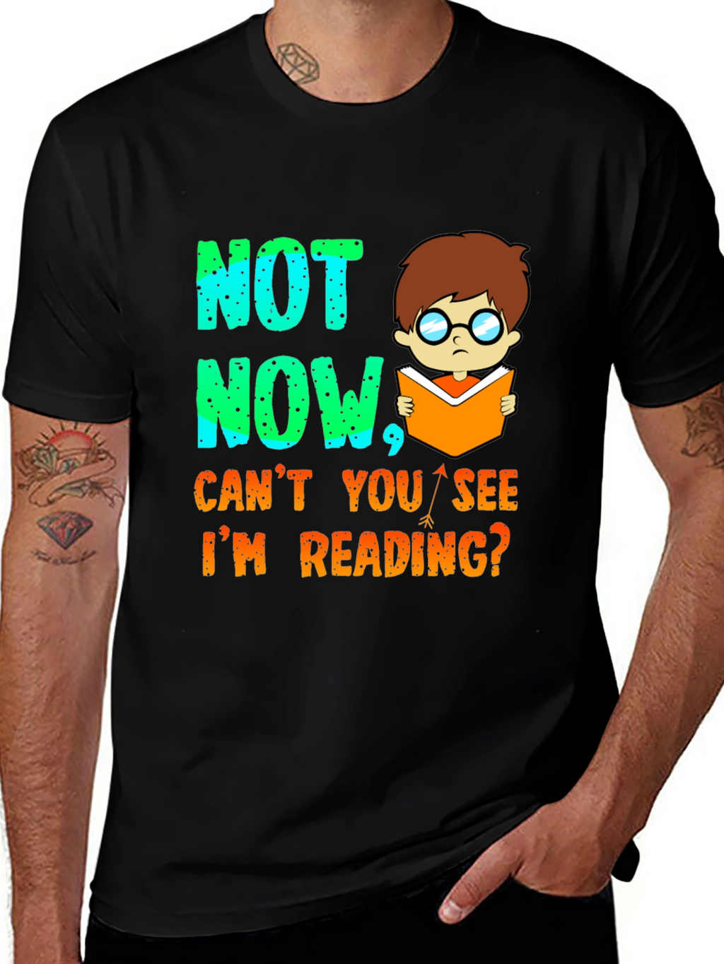 Funny Reading T-Shirt - Not Now Im Reading!