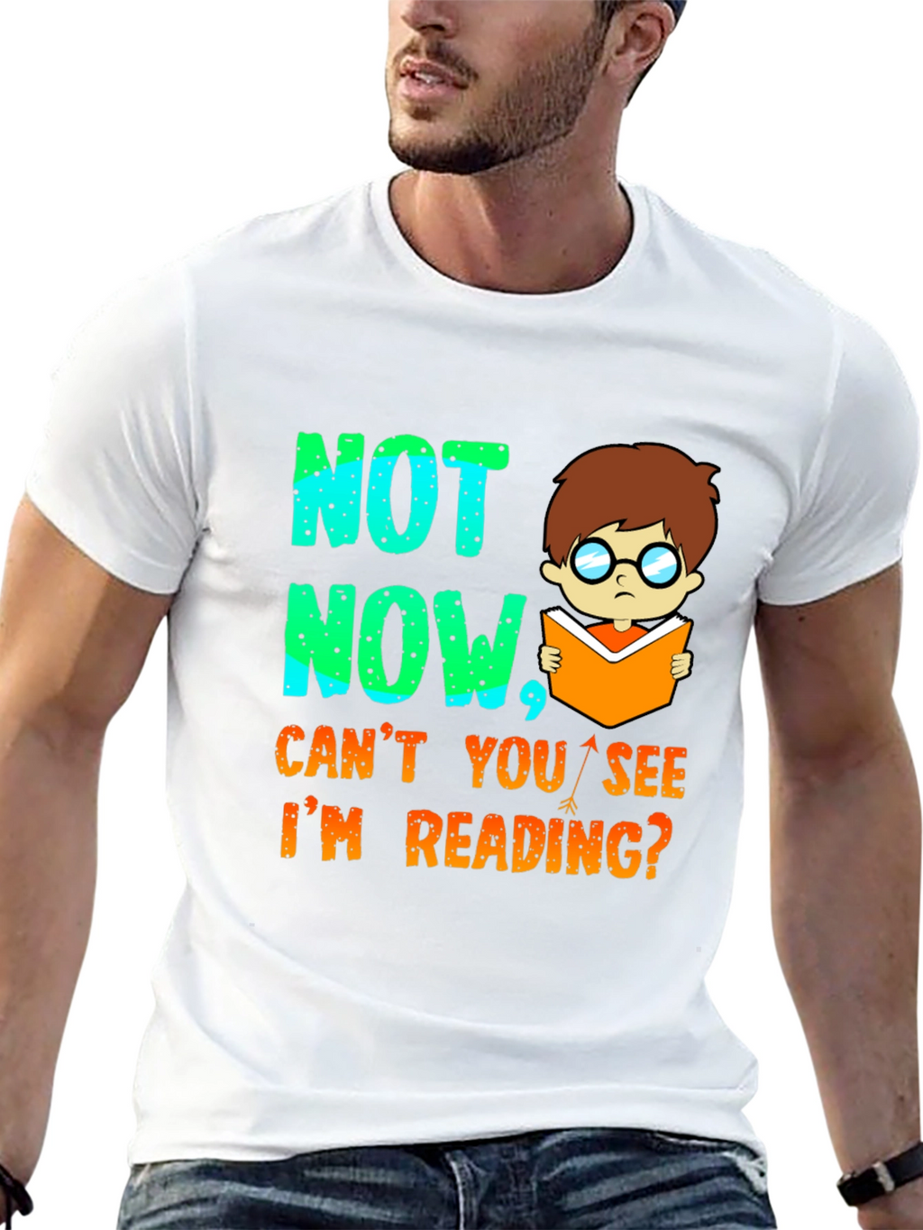 Funny Reading T-Shirt - Not Now Im Reading!