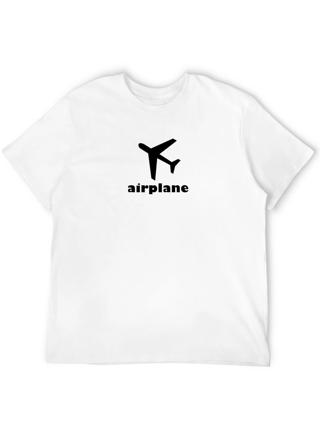 Airplane Graphic Black T-Shirt