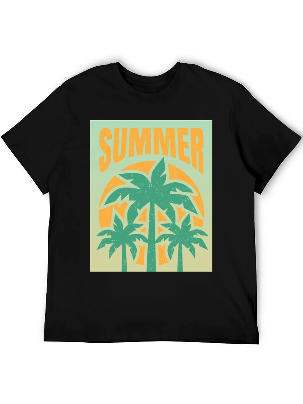 Summer Palm Tree Graphic T-Shirt