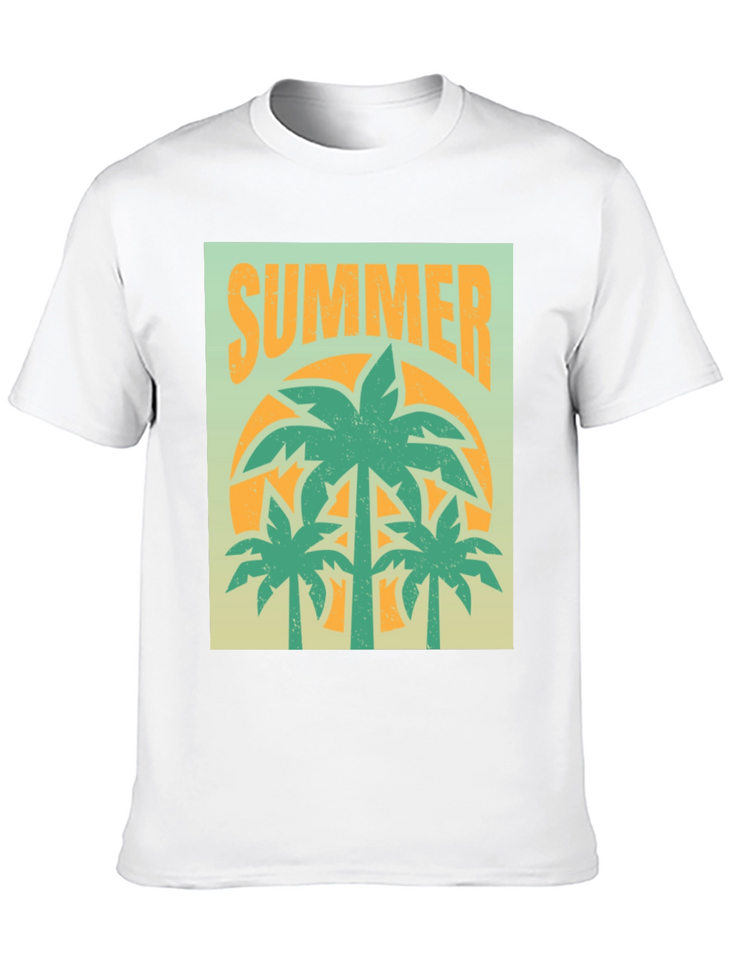 Summer Palm Tree Graphic T-Shirt