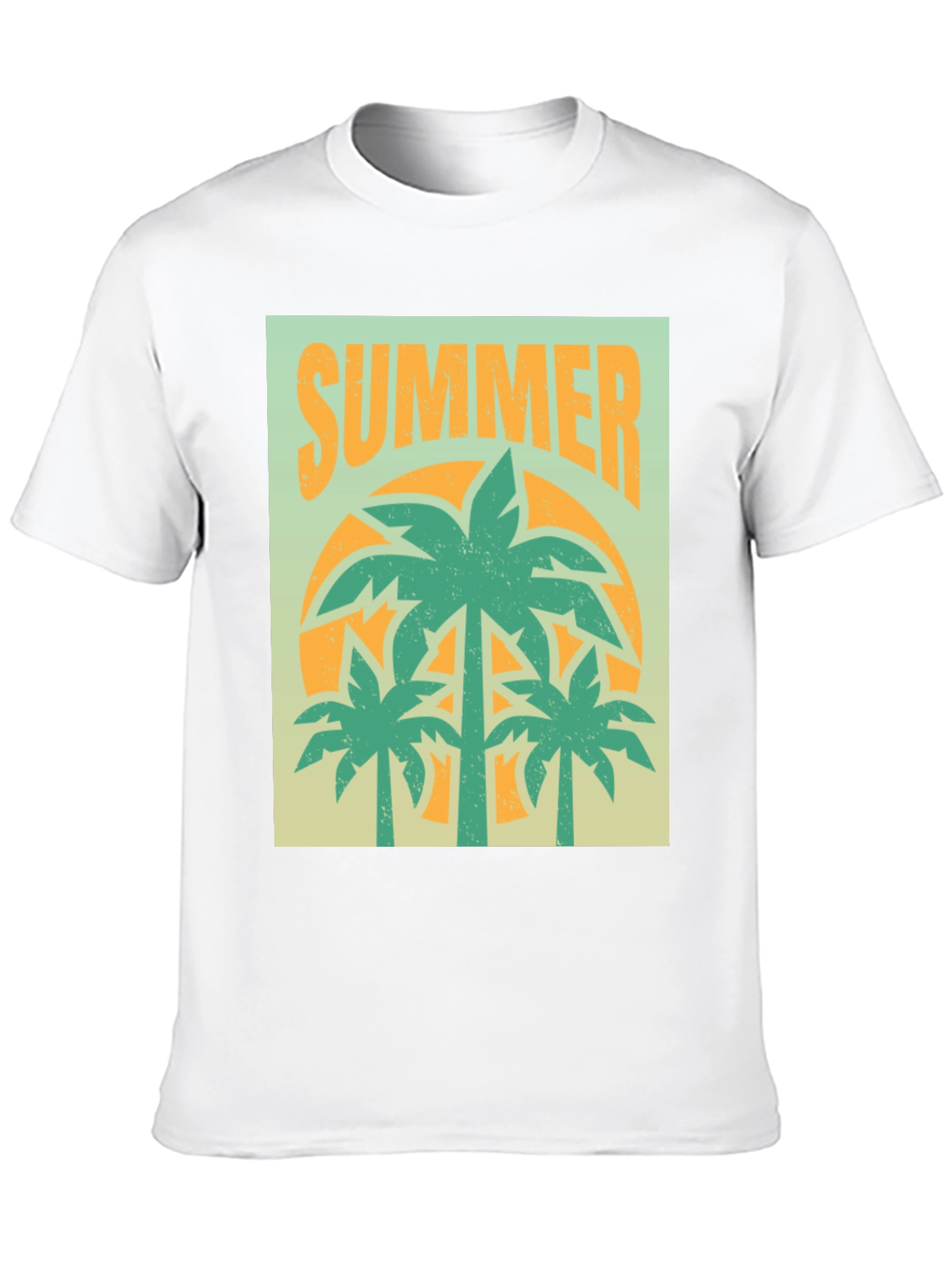 Summer Palm Tree Graphic T-Shirt