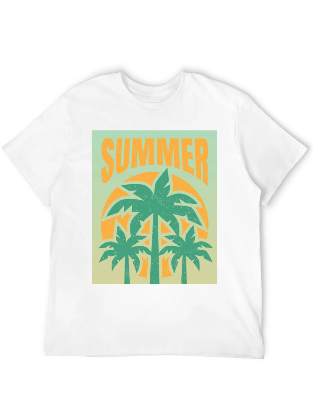 Summer Palm Tree Graphic T-Shirt