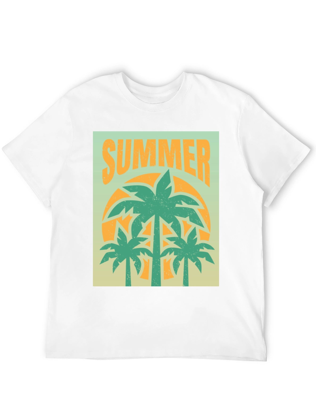 Summer Palm Tree Graphic T-Shirt