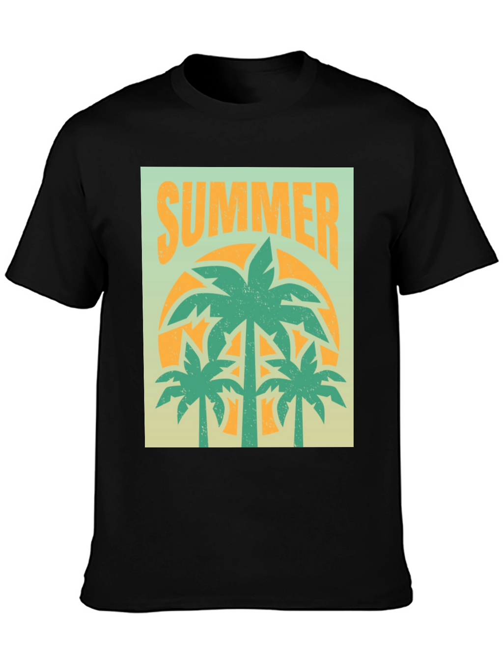 Summer Palm Tree Graphic T-Shirt