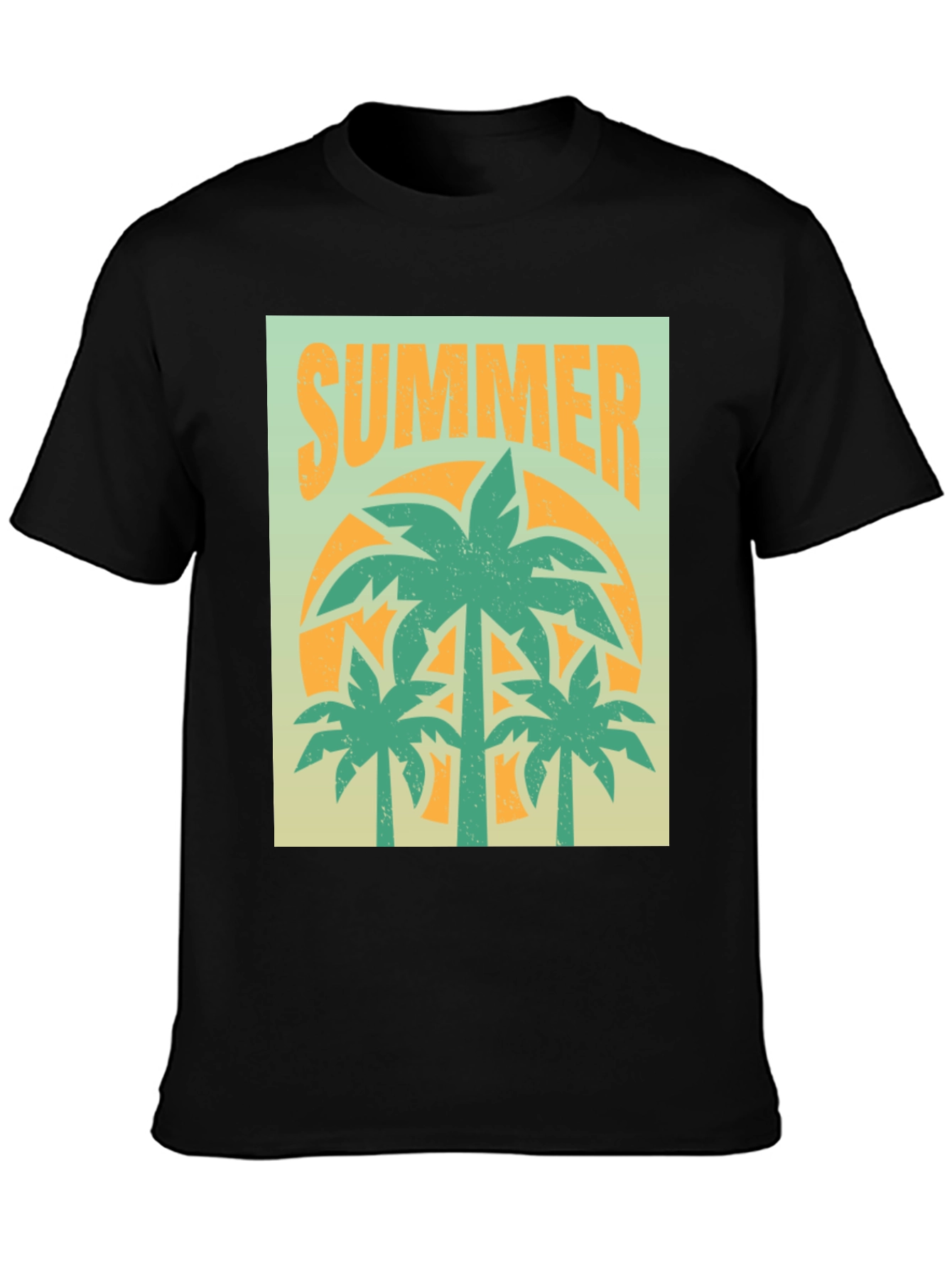 Summer Palm Tree Graphic T-Shirt