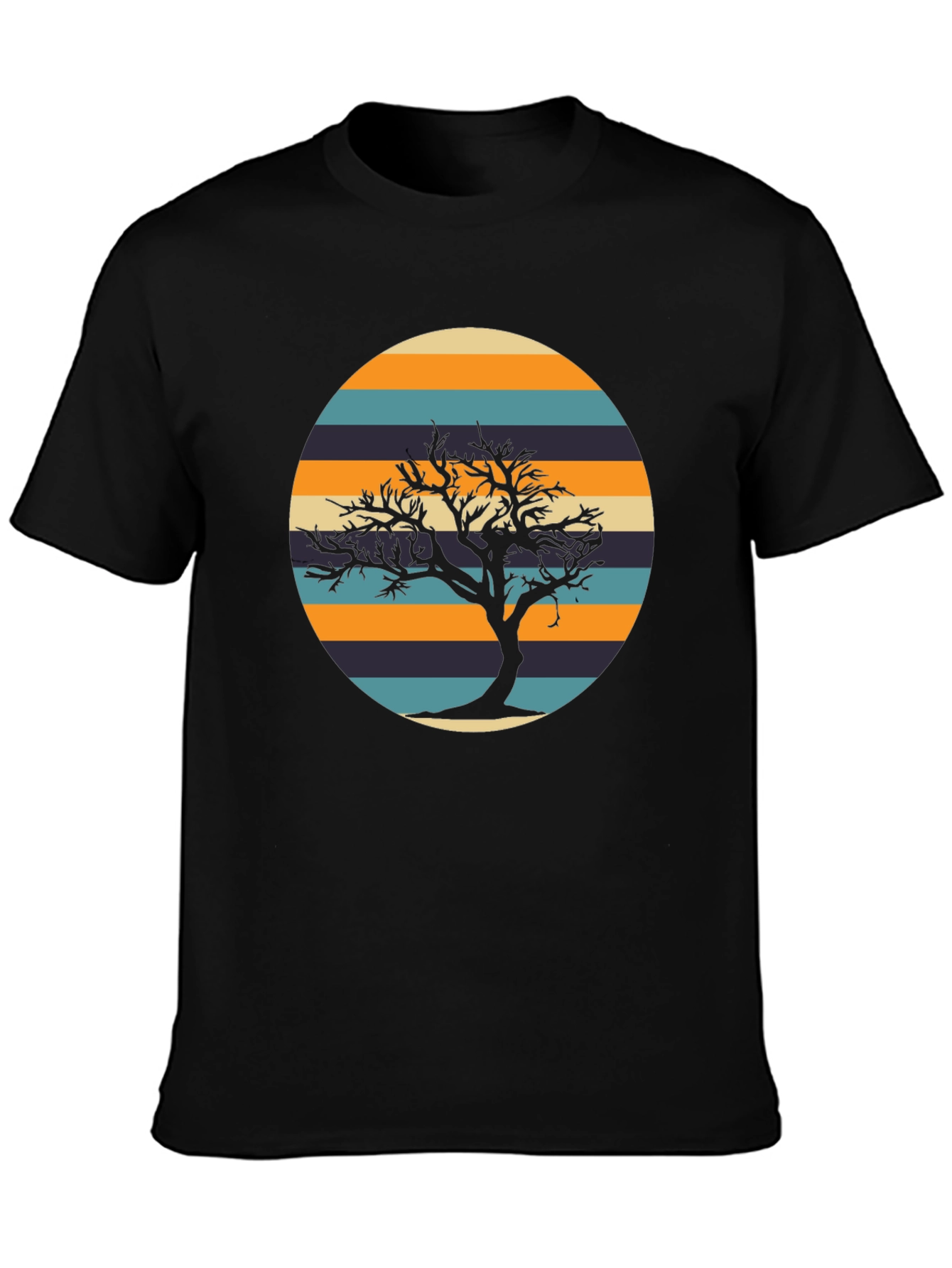 Retro Tree Silhouette Graphic Tee