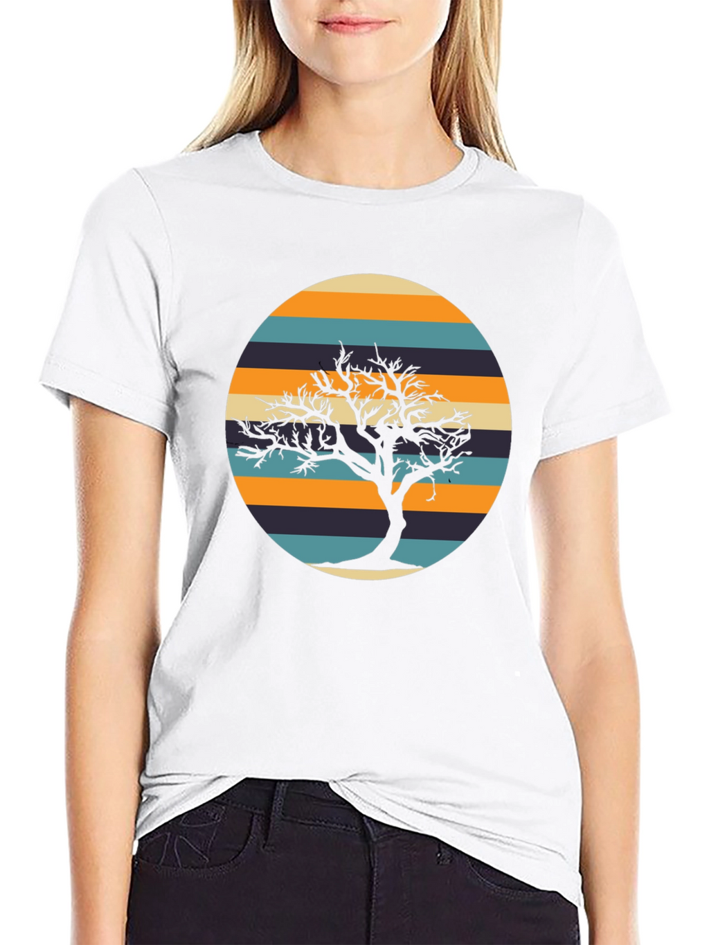 Retro Tree Silhouette Graphic Tee