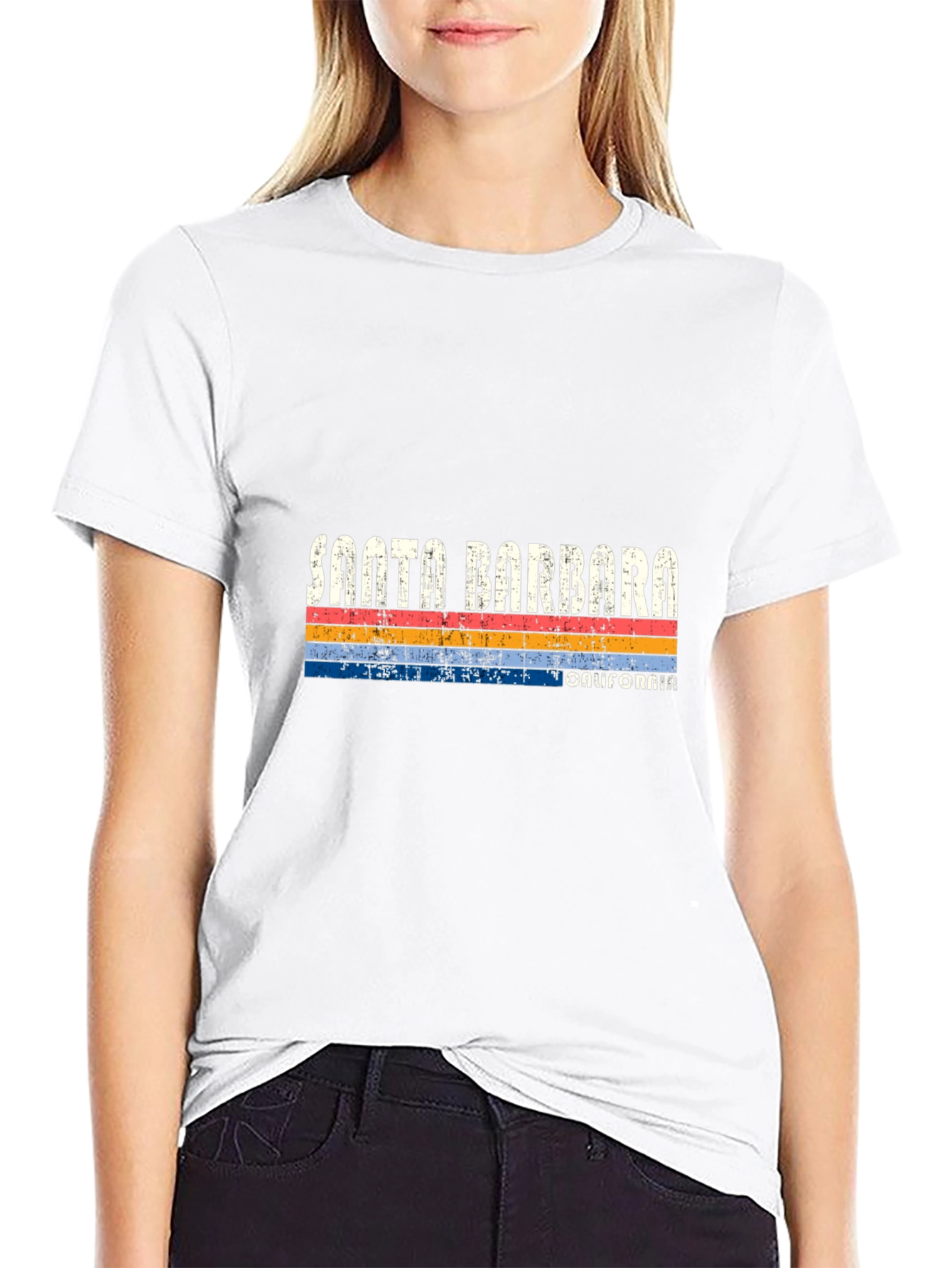 Santa Barbara California Retro Graphic T-Shirt