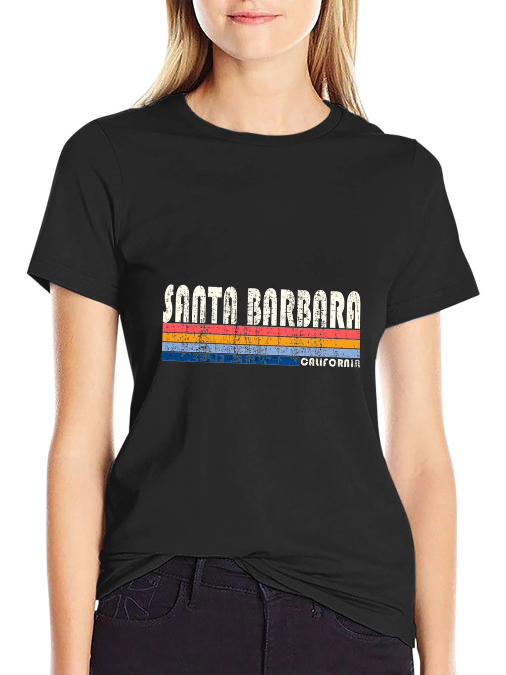 Santa Barbara California Retro Graphic T-Shirt