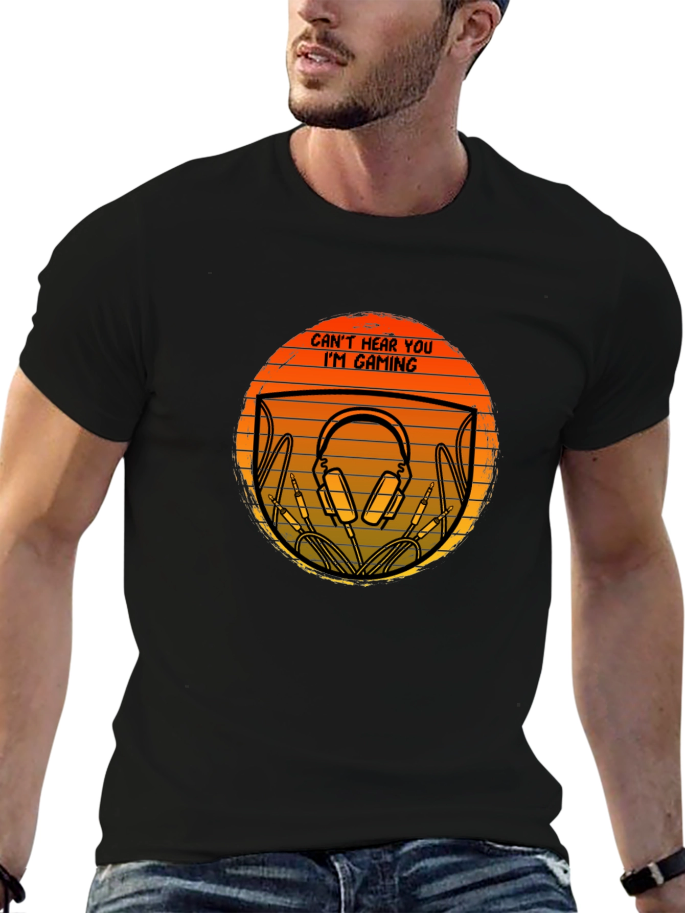 Gamer T-Shirt - Cant Hear You Im Gaming