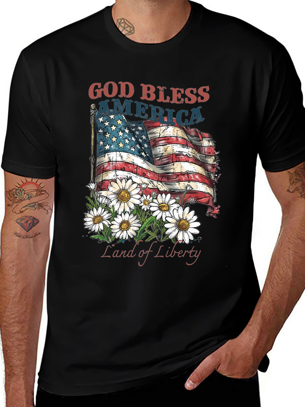 God Bless America Patriotic T-Shirt
