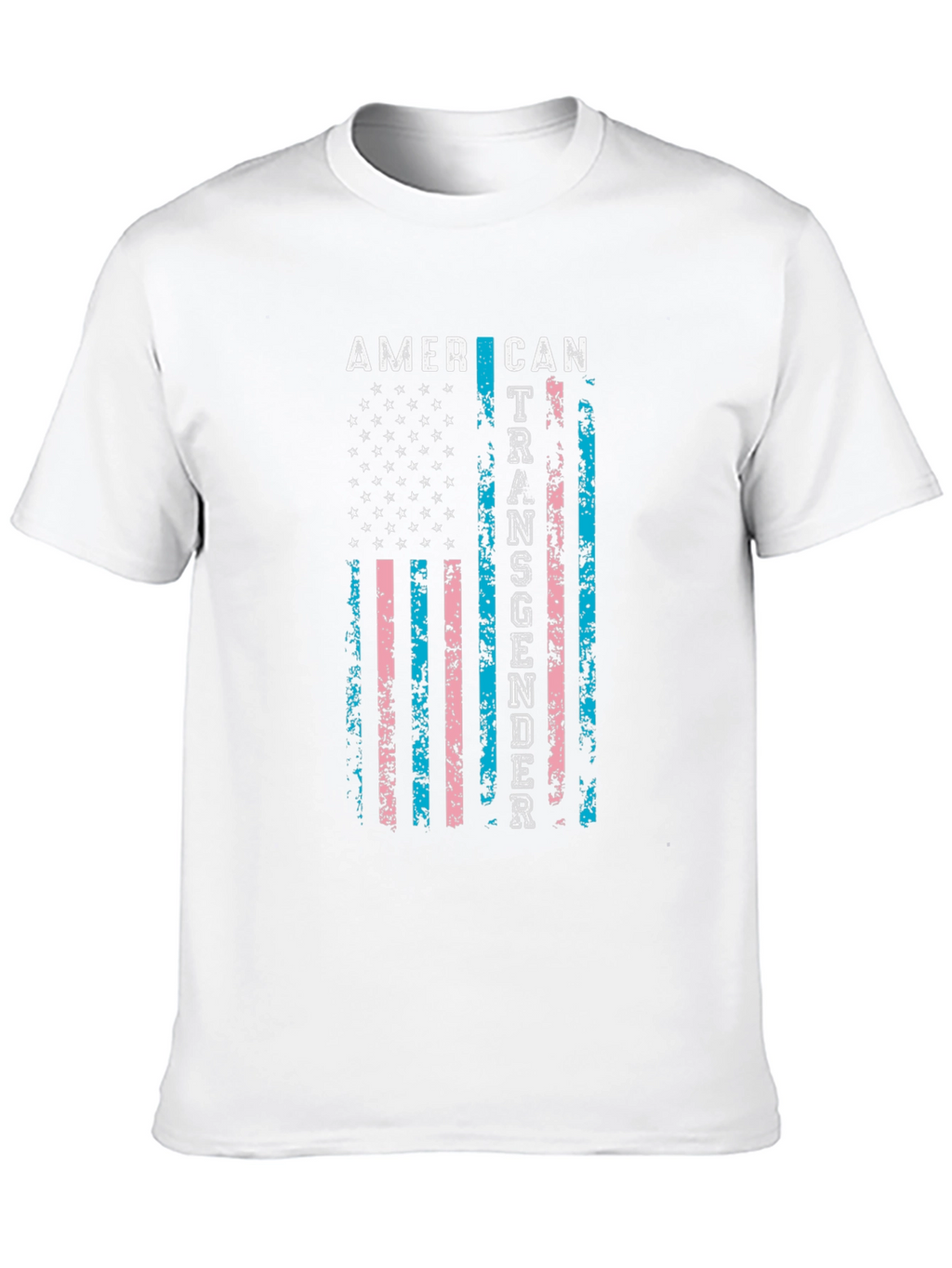 American Transgender Flag Black T-Shirt