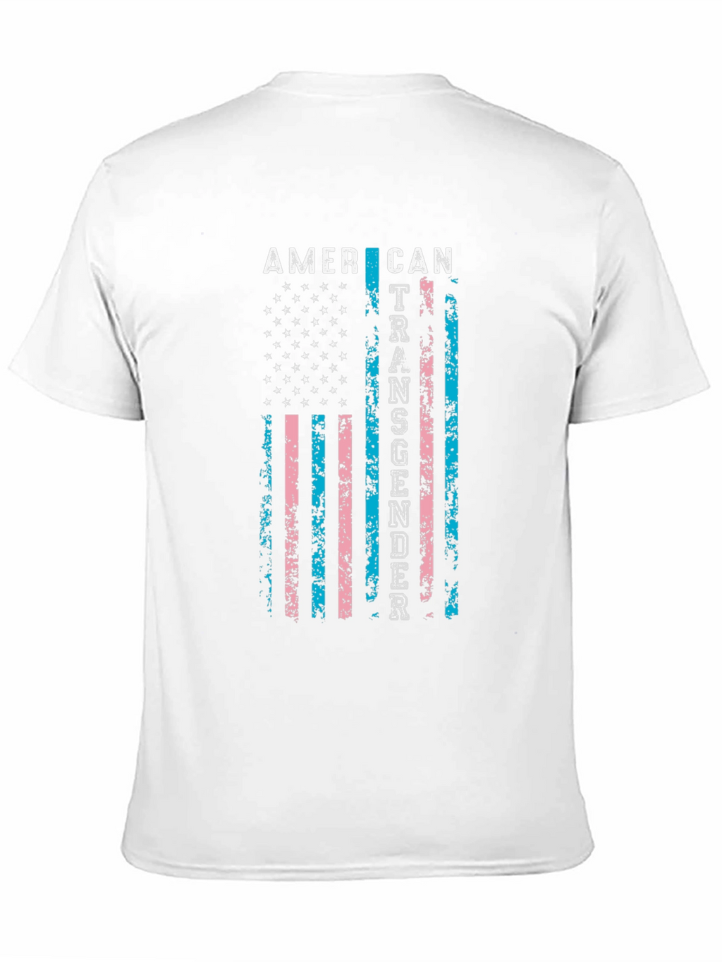 American Transgender Flag Black T-Shirt
