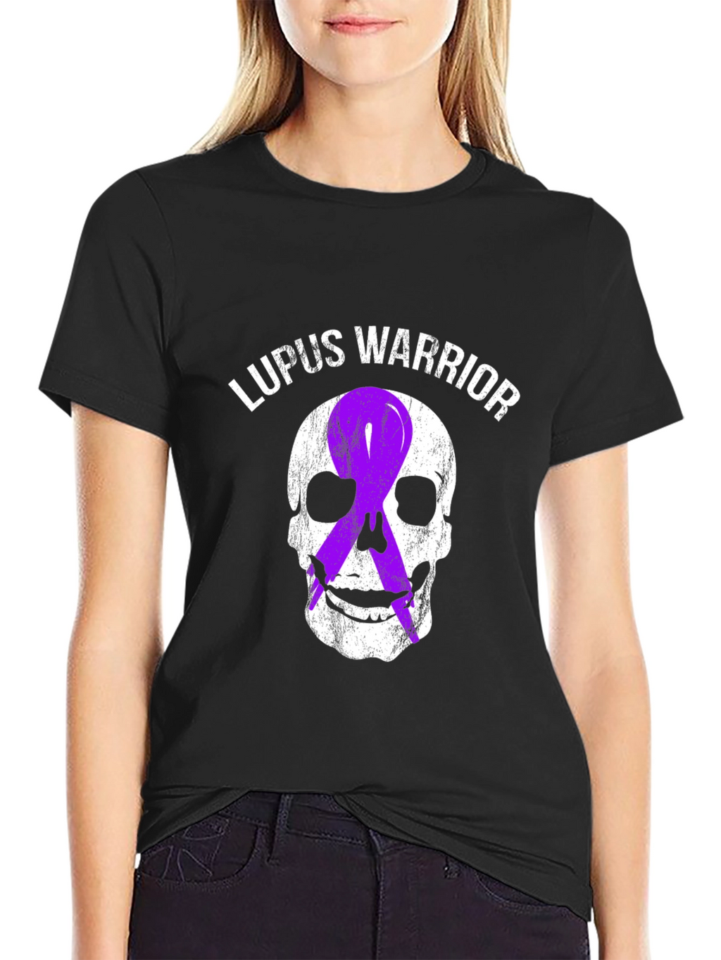 Lupus Warrior Skull Graphic T-Shirt
