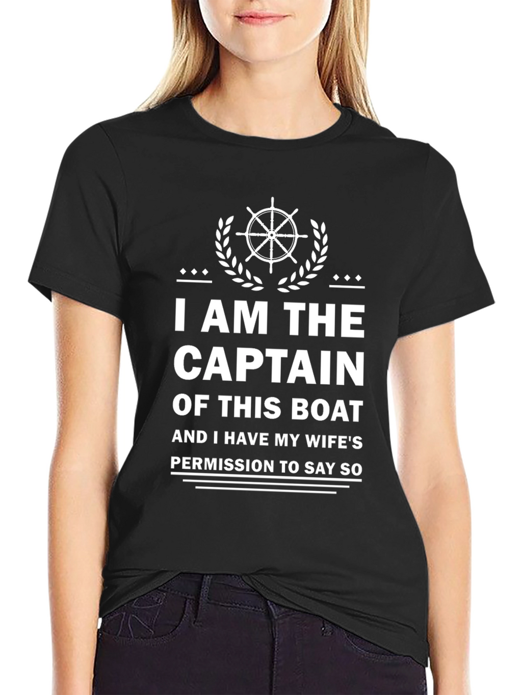 Captain of This Boat Funny Graphic Tee