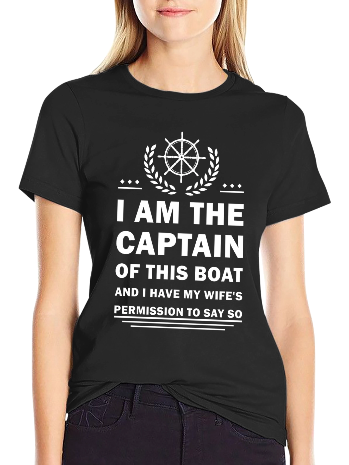 Captain of This Boat Funny Graphic Tee