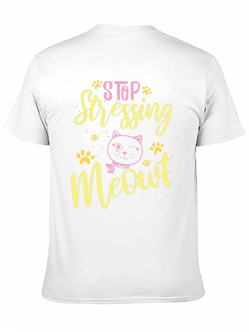 Stop Stressing Meowt Black T-Shirt