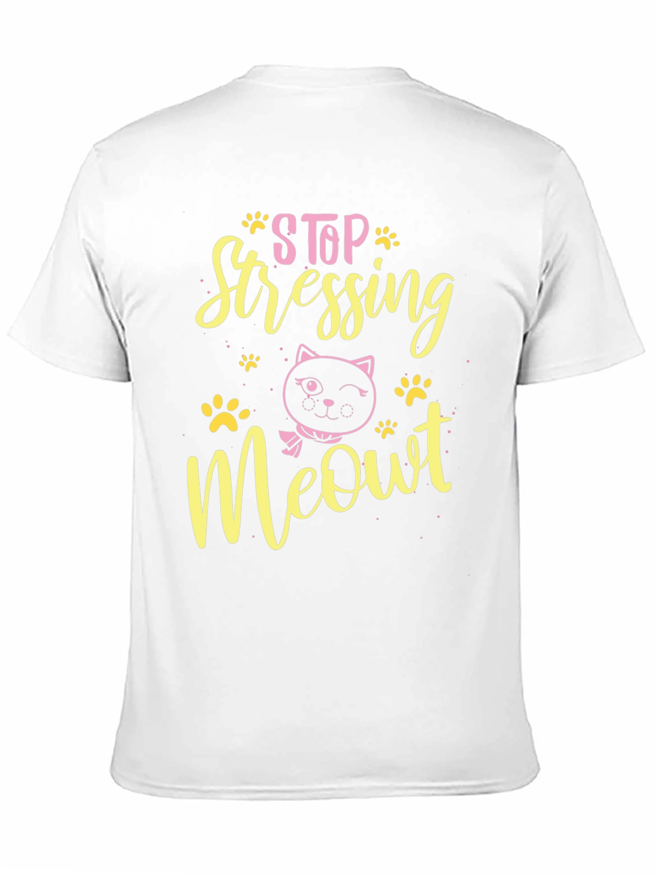 Stop Stressing Meowt Black T-Shirt