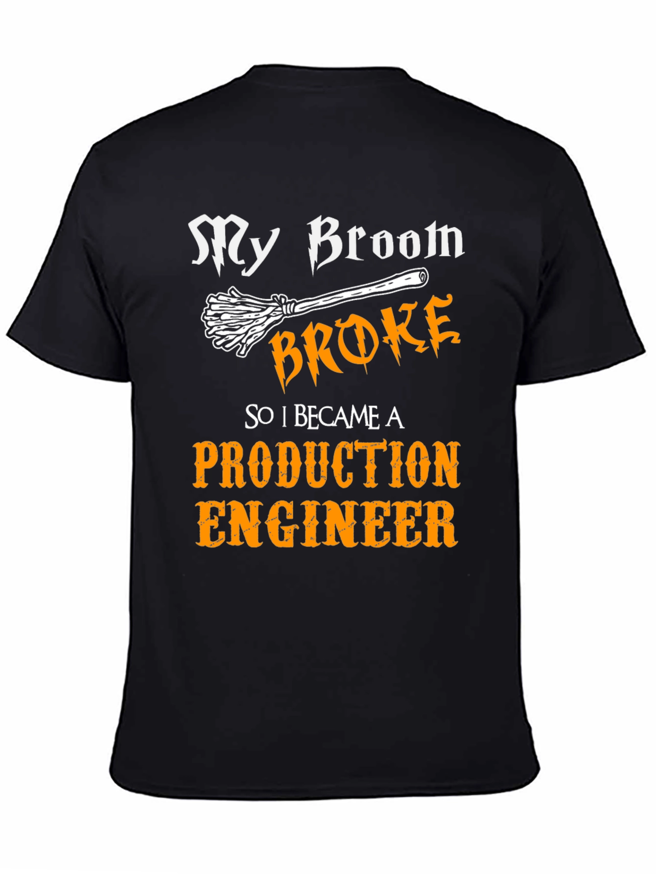 Production Engineer Broom T-Shirt