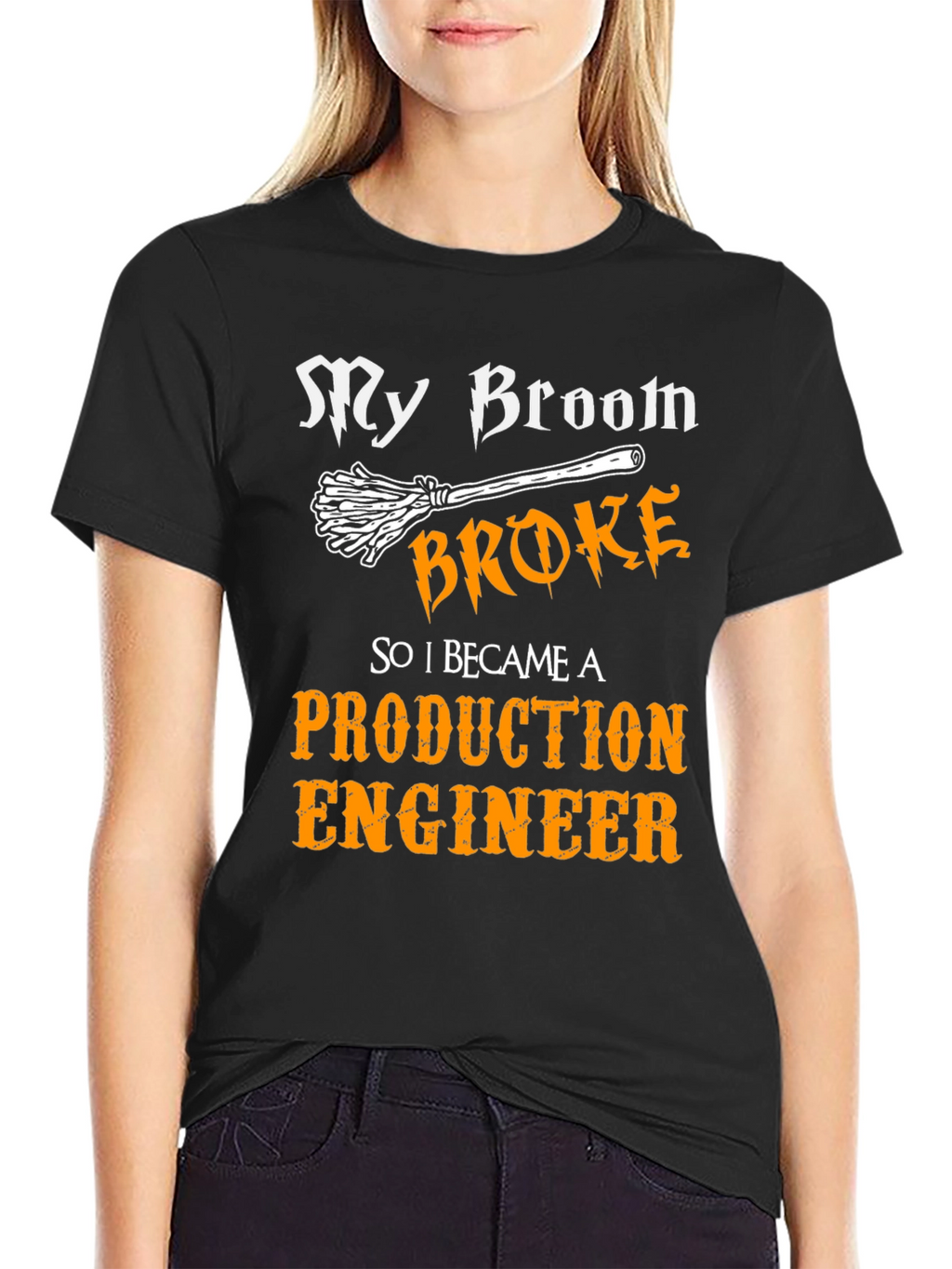 Production Engineer Broom T-Shirt
