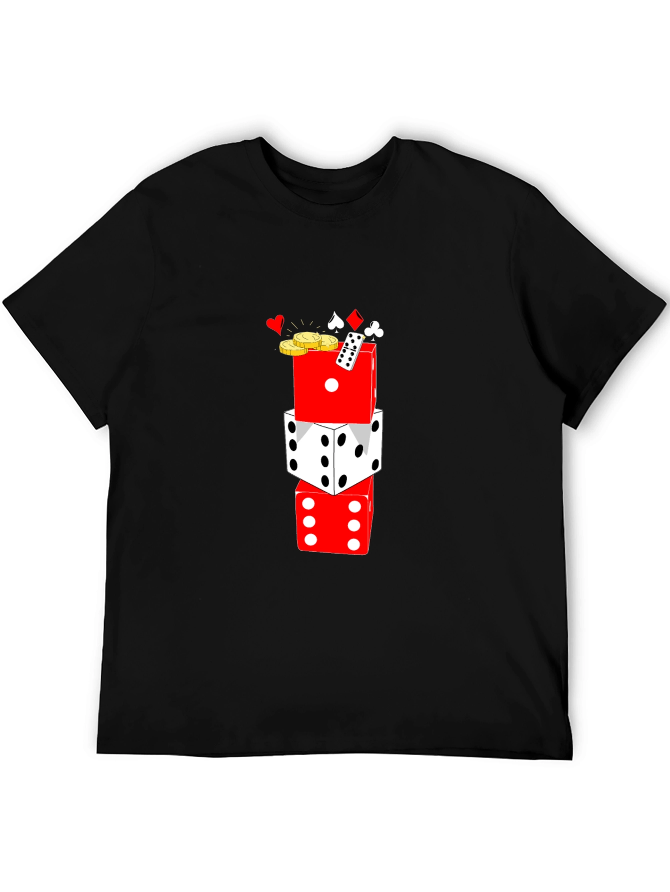 Casino Dice Graphic Tee - Lucky Game Shirt