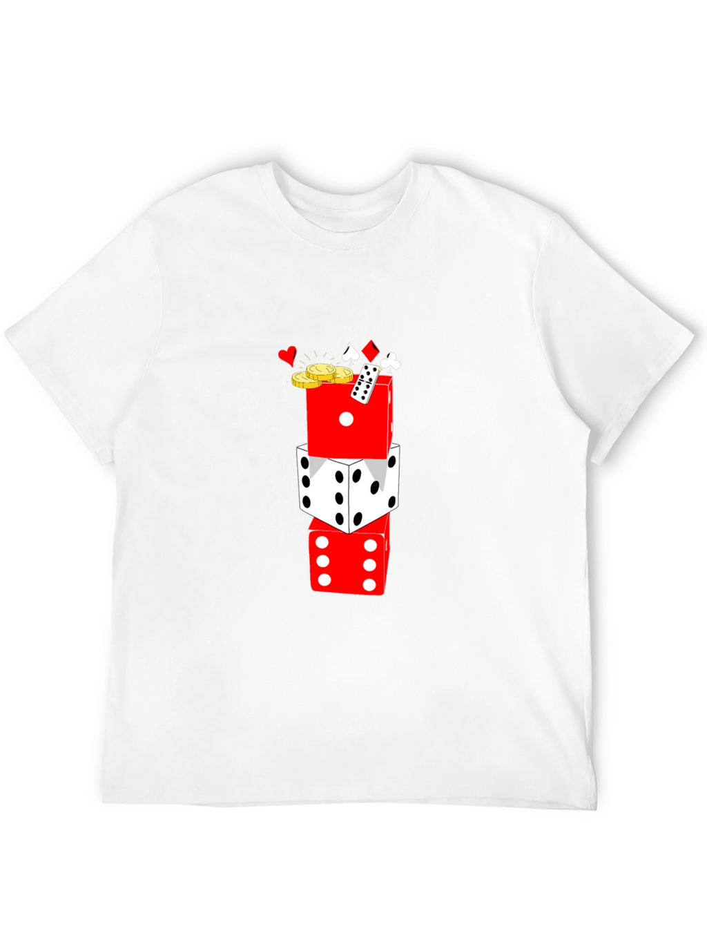 Casino Dice Graphic Tee - Lucky Game Shirt