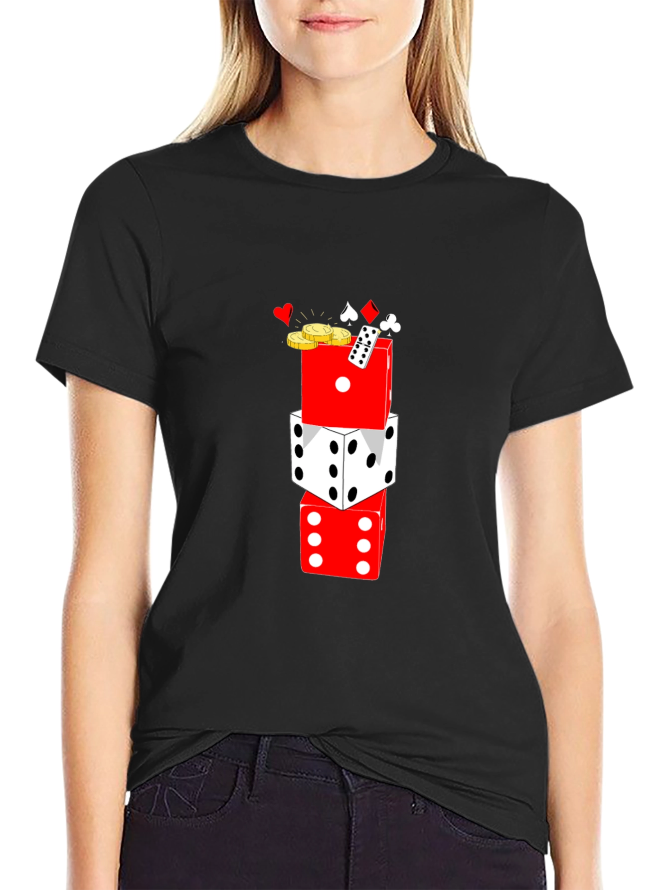 Casino Dice Graphic Tee - Lucky Game Shirt