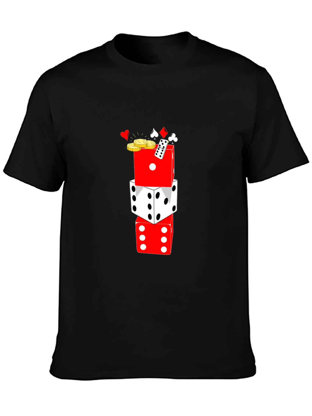 Casino Dice Graphic Tee - Lucky Game Shirt