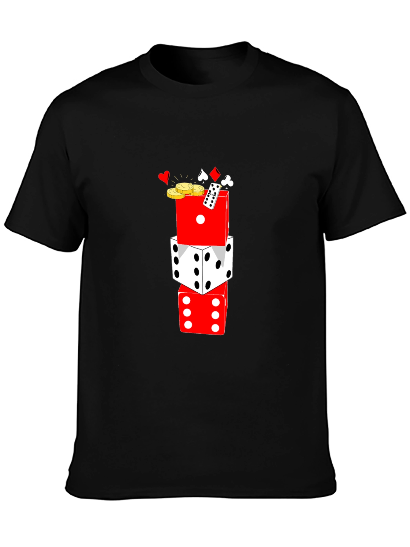 Casino Dice Graphic Tee - Lucky Game Shirt
