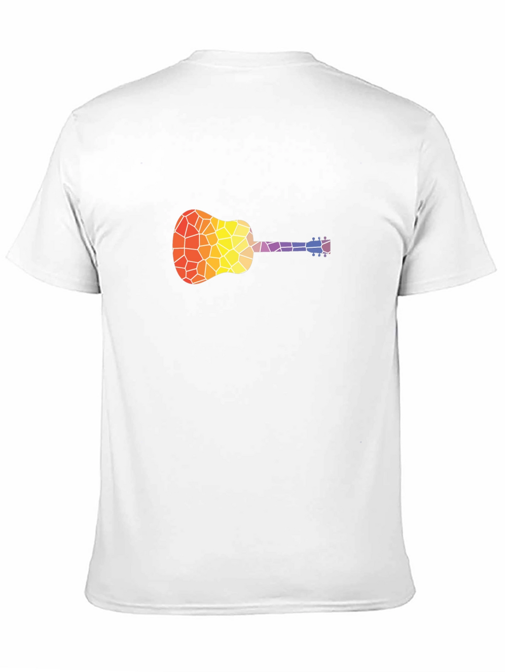 Mosaic Guitar Graphic T-Shirt - Stylish Music Tee