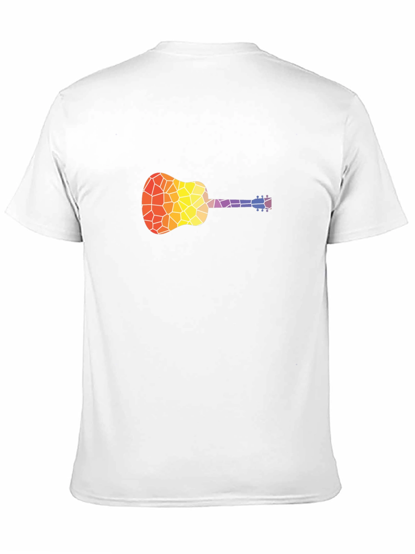 Mosaic Guitar Graphic T-Shirt - Stylish Music Tee
