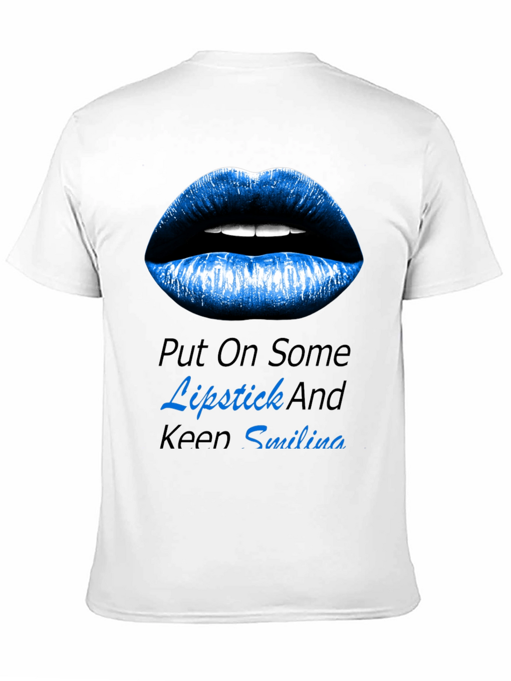 Lipstick and Smiling Graphic T-Shirt