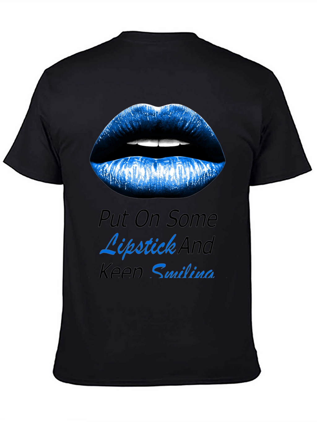 Lipstick and Smiling Graphic T-Shirt