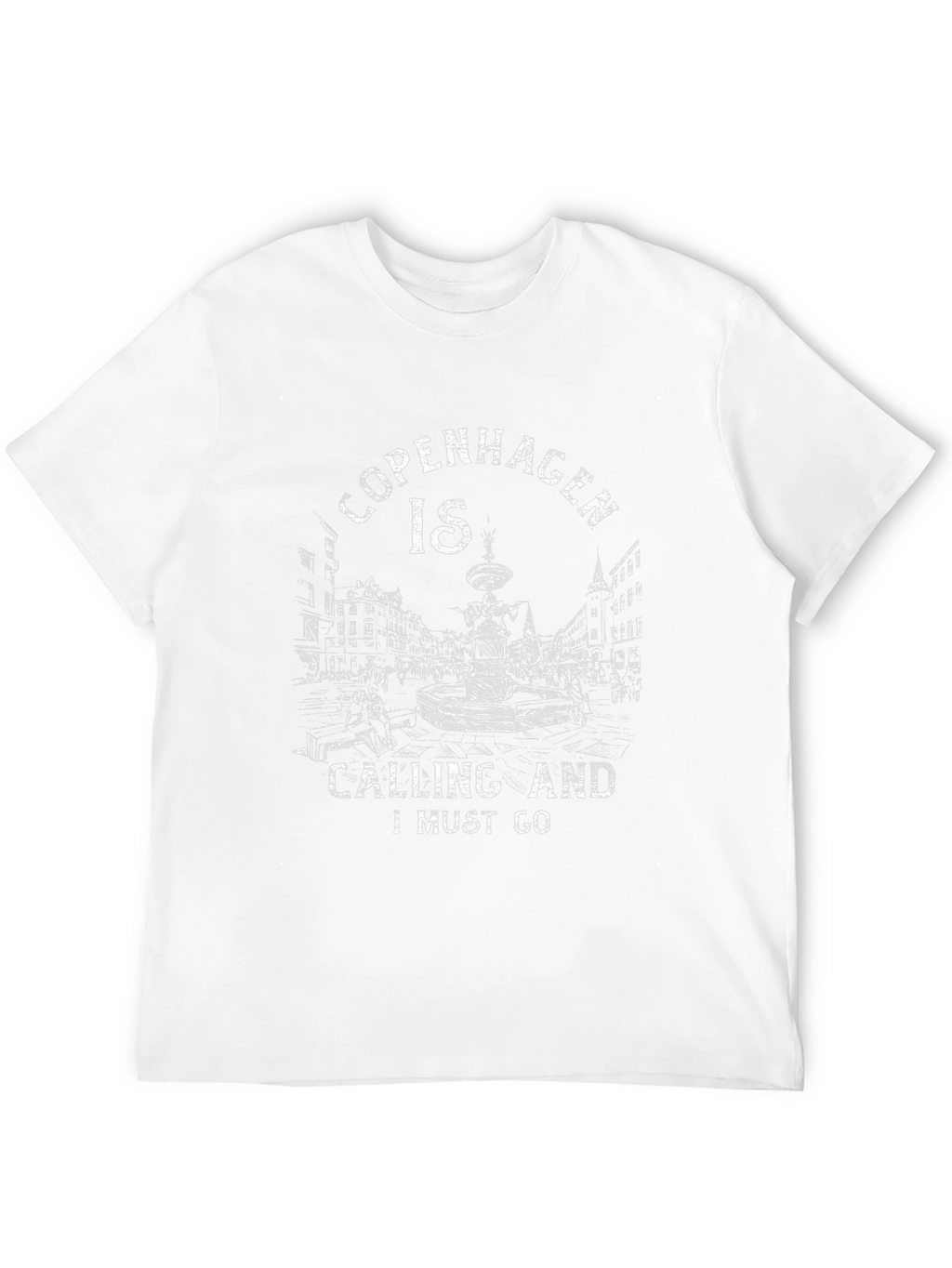 Copenhagen Calling Graphic Tee - Black Cotton T-Shirt
