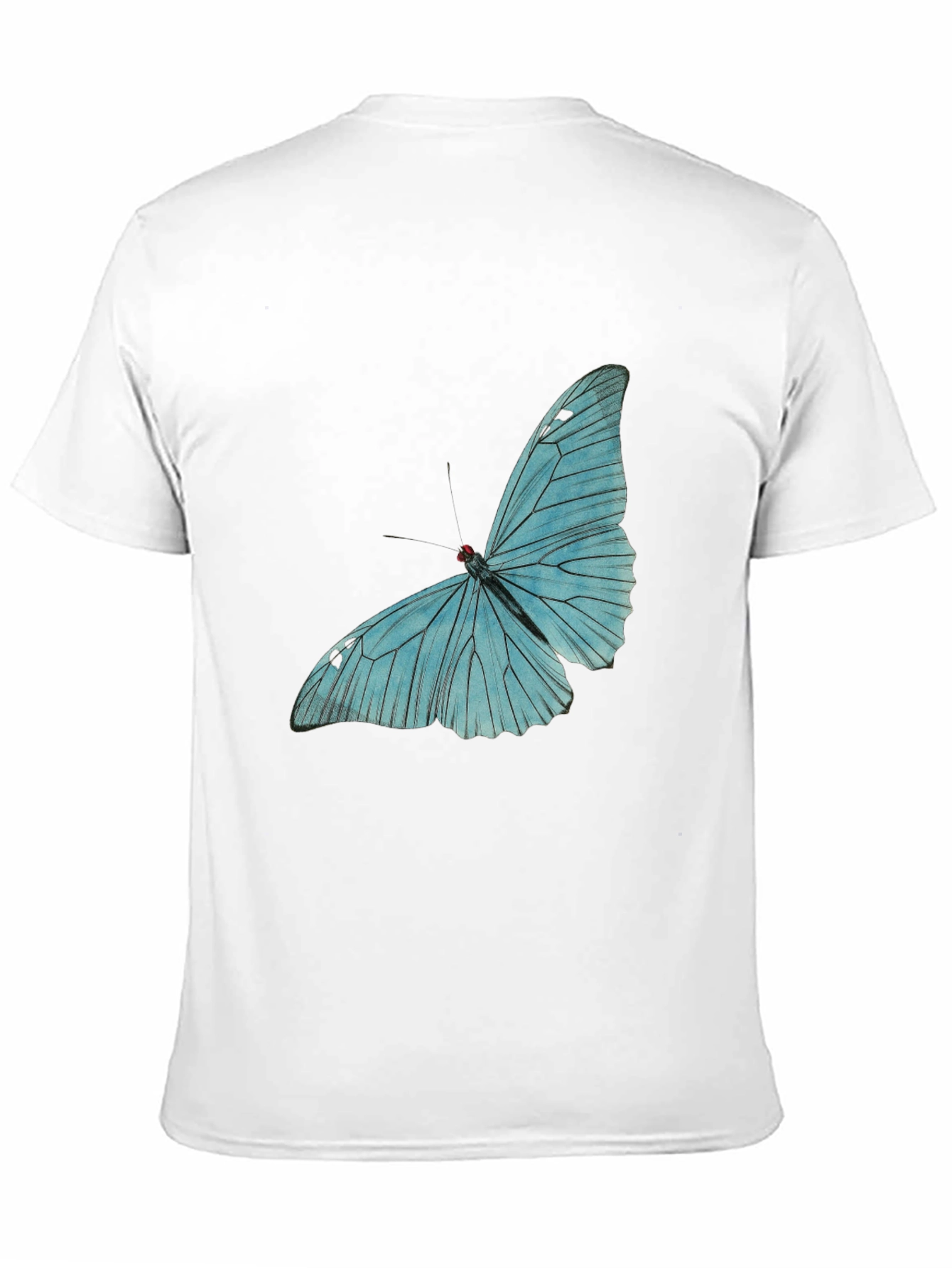 Butterfly Graphic Tee - Black Cotton Comfort