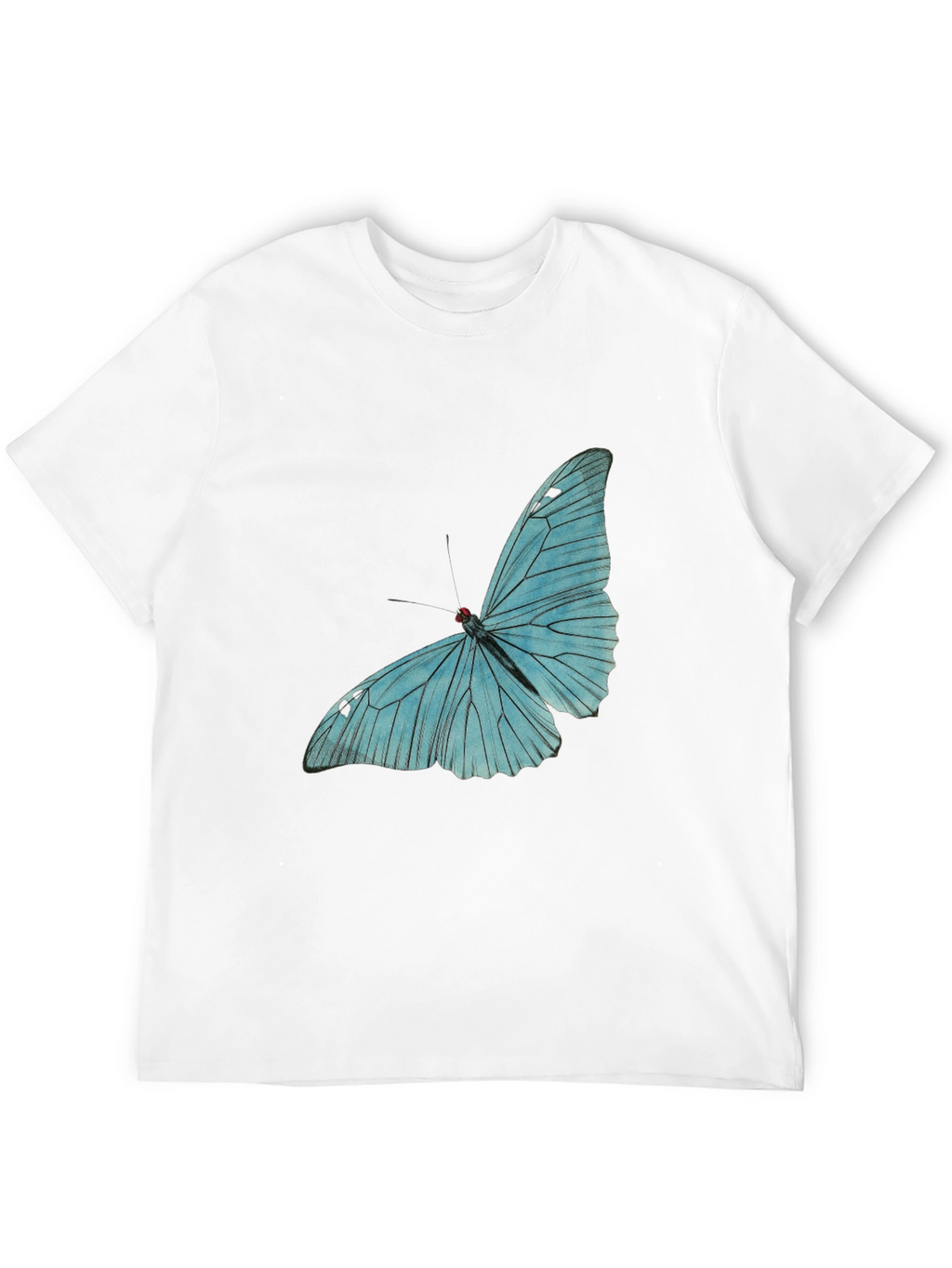 Butterfly Graphic Tee - Black Cotton Comfort